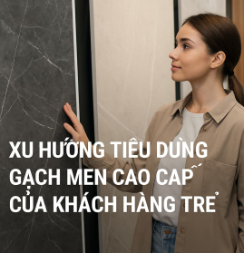 Xu Hướng Tiêu Dùng Gạch Men Cao Cấp Của Khách Hàng Trẻ