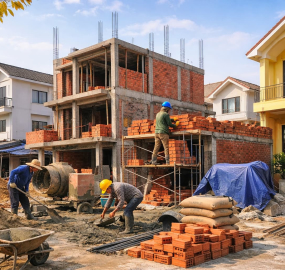 Công trình dân dụng nhỏ lẻ chiếm tỷ trọng lớn trong hoạt động xây dựng hiện nay