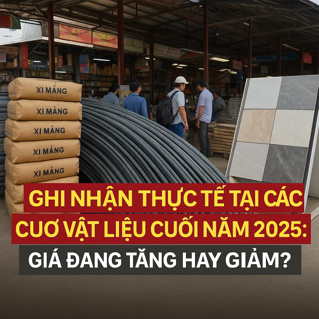 ghi nhận thục tế tại chợ vật liệu