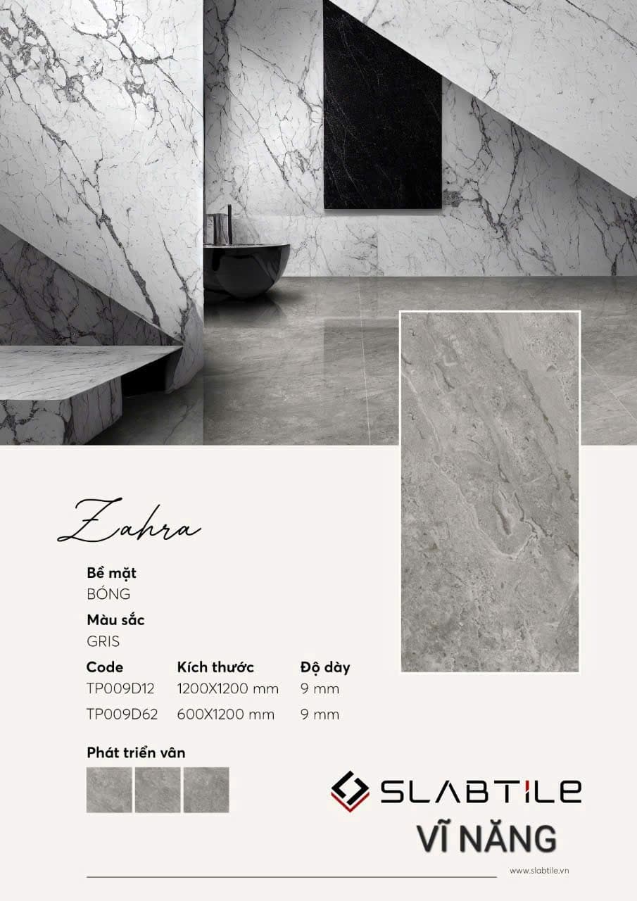 Sảnh biệt thự lát gạch tone sáng, không gian phong thuỷ và mở