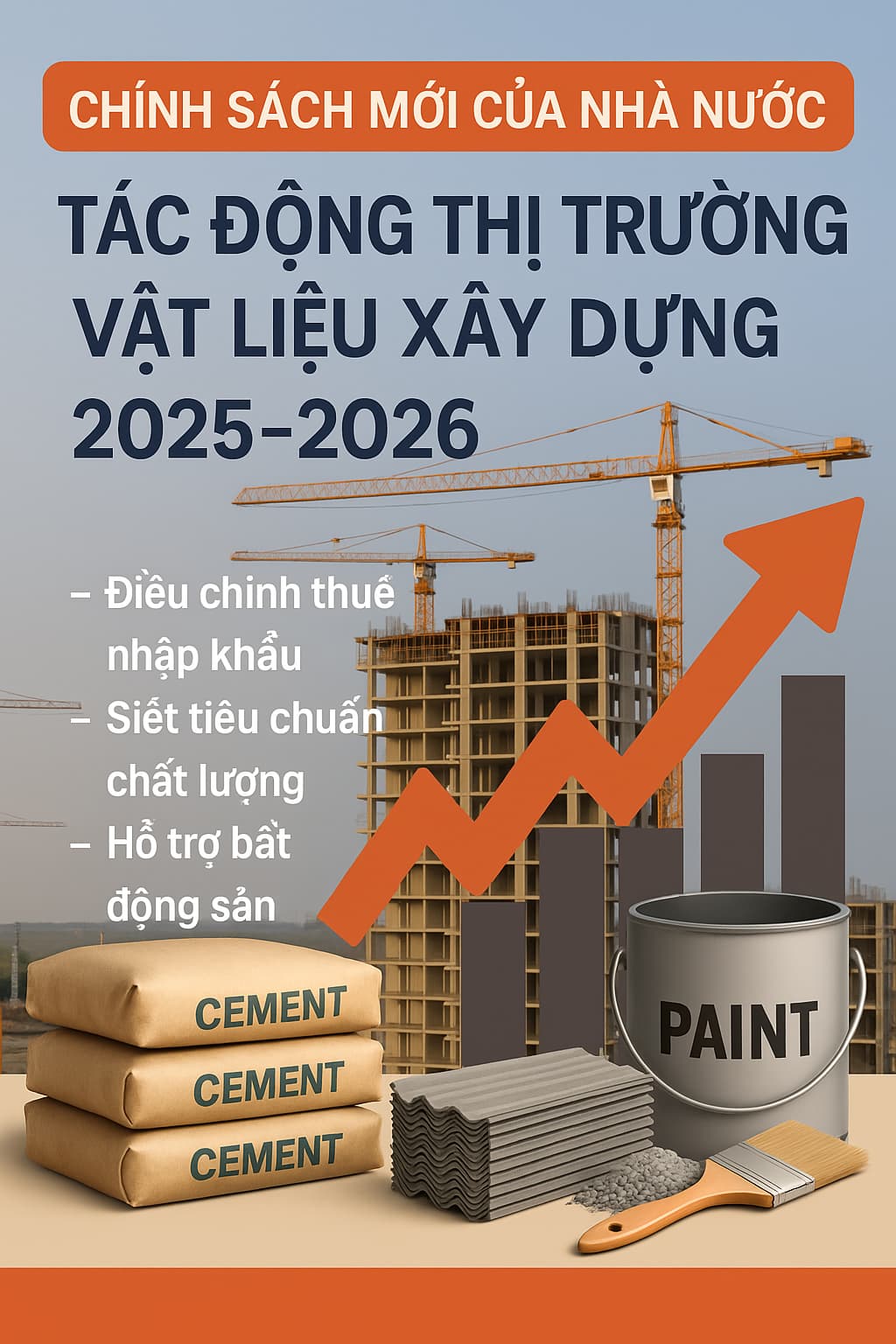 CHÍNH SÁCH MỚI CỦA NHÀ NƯỚC ẢNH HƯỞNG THỊ TRƯỜNG VẬT LIỆU XÂY DỰNG 2025–2026