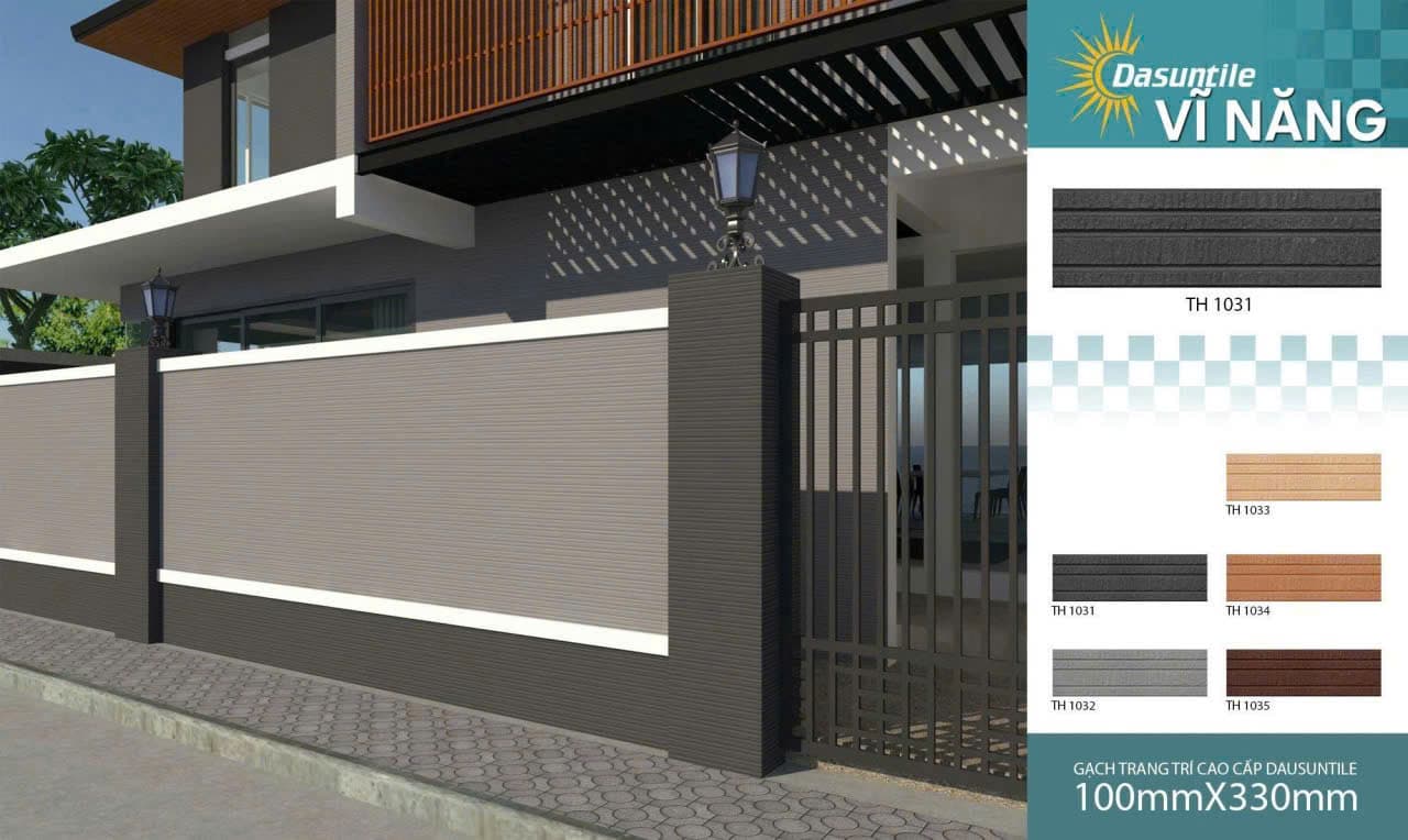 Gạch lát mặt tiền biệt thự sang trọng năm 2026