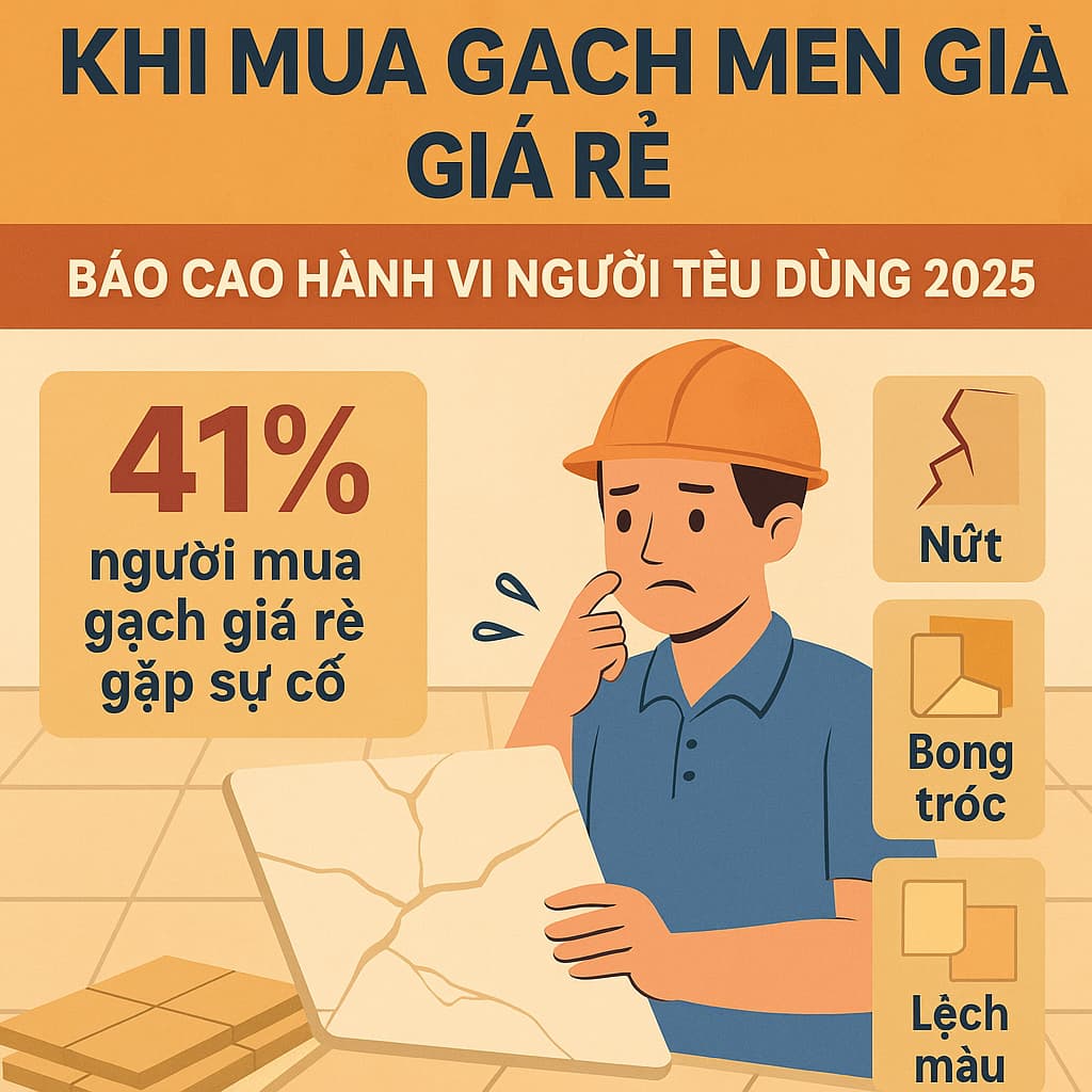 những sai lầm thường gặp khi mua gạch men giá rẻ