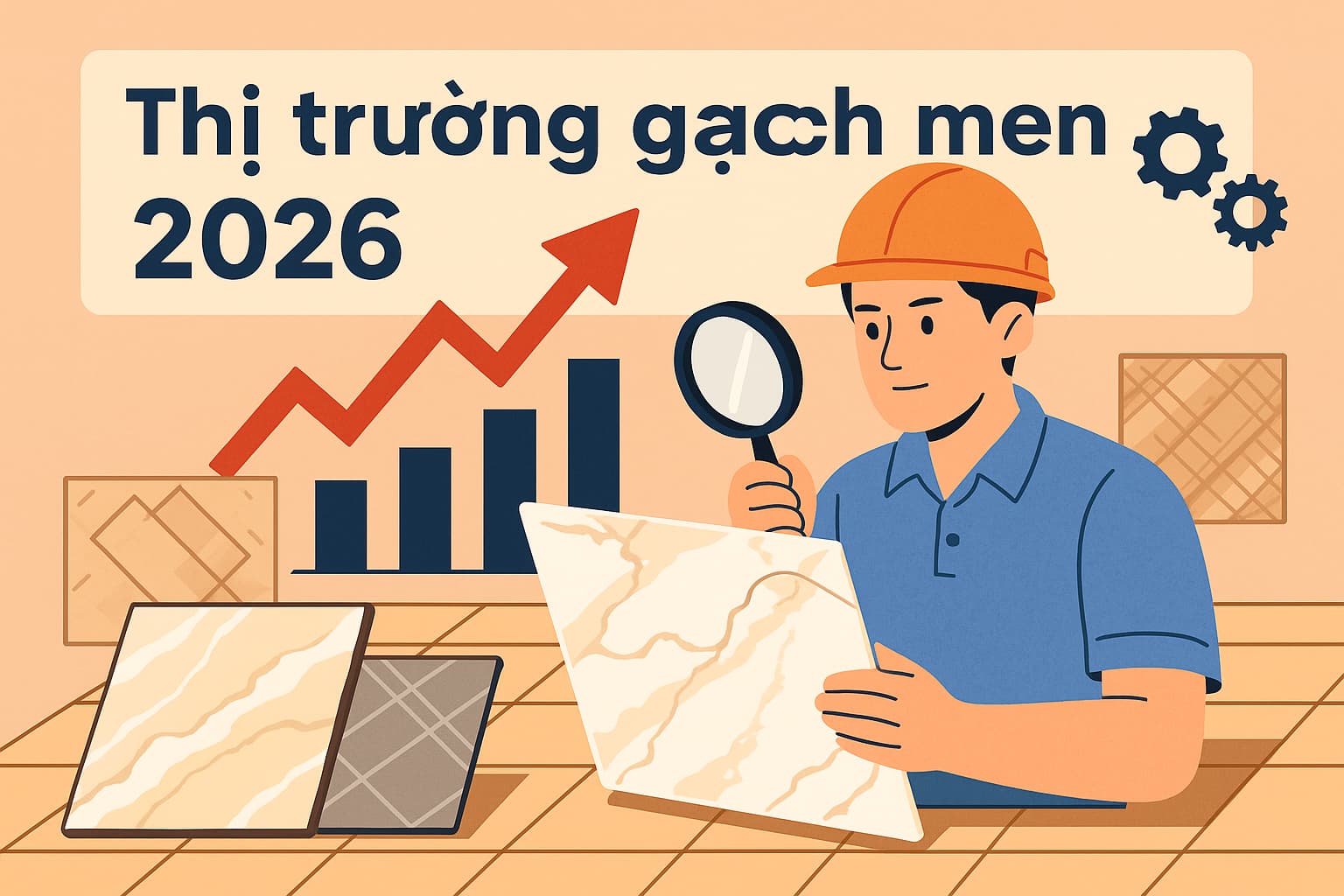 Xu hướng thị trường gạch men 2026 và nhu cầu tiêu thụ tăng cao